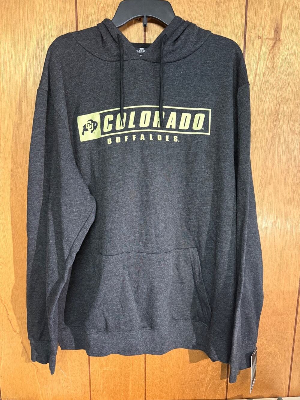 Colosseum Men's Colorado Buffaloes Hoodie XL Gray Pullover NWT